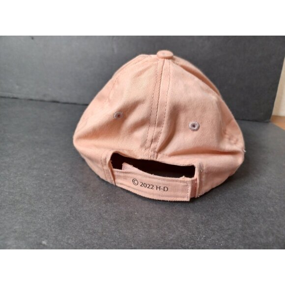 Womans 2022 Peach Harley Davidson Size 4-14 Adjustable Spell-out Hat - Picture 3 of 8